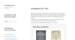Desktop Screenshot of invitations4u.com